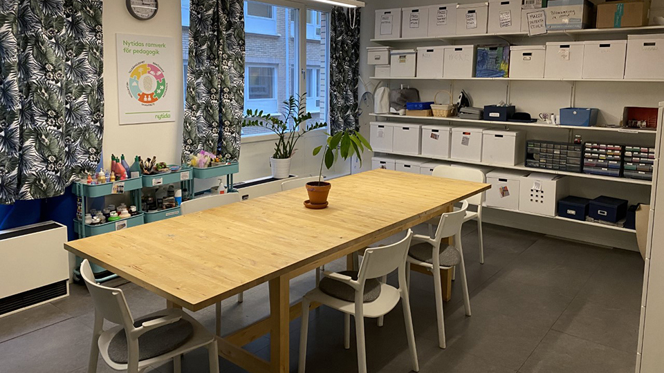 Rum för skapande verksamhet.
